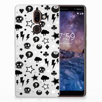 Silicone Back Case Nokia 7 Plus Silver Punk