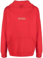 Zadig&Voltaire hoodie à logo imprimé - Rouge