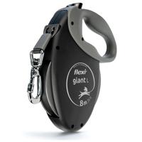 Flexi, Giant Plus 8m intrekbare hondenriem, sterke en robuuste honden tot 25 kg, verhoogde zichtbaarheid neonkleurige riem, robuust en ergonomisch remsysteem, Made in Germany - M - 8m - 25kg