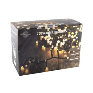 Kerstverlichting warm wit buiten 700 lampjes 1400 cm inclusief timer en dimmer   -