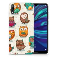 Huawei Y7 Pro (2019) TPU Hoesje Vrolijke Uilen