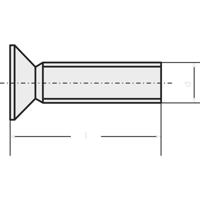 TOOLCRAFT M3*12 D965-4.8-A2K 188826 Verzonken schroeven M3 12 mm Sleuf DIN 965 Staal Verzinkt 100 stuk(s) - thumbnail