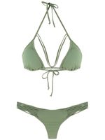 Amir Slama bikini à détails de brides - Vert