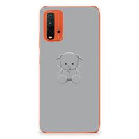 Xiaomi Poco M3 Telefoonhoesje met Naam Grijs Baby Olifant - thumbnail