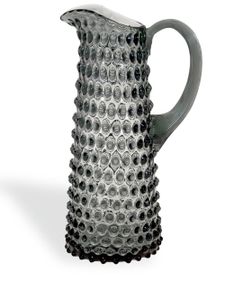 KLIMCHI grande carafe Hobnail en cristal - Noir