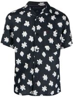 Tommy Hilfiger chemise Mono Flower en lin - Bleu