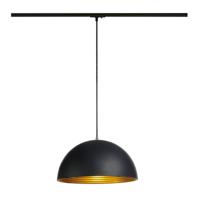 SLV Rail hanglamp Forchini M 1-fase zwart met goud 143932