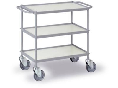 0335G Etagewagen Staal Poedercoating Laadvermogen (max.): 150 kg Zilver-grijs