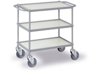 0335G Etagewagen Staal Poedercoating Laadvermogen (max.): 150 kg Zilver-grijs