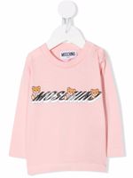 Moschino Kids t-shirt à imprimé ourson - Rose