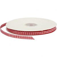 Creotime lint 50 m 6 mm rood wit geblokt