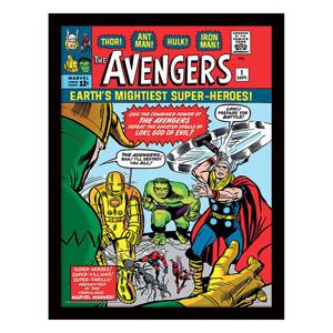 Marvel Collector Print Framed Poster Avangers Vs. Loki Comic