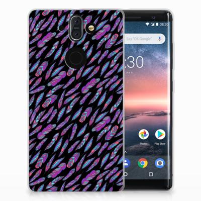 Nokia 9 | 8 Sirocco TPU bumper Feathers Color