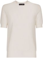 Dolce & Gabbana t-shirt en maille à manches courtes - Blanc - thumbnail