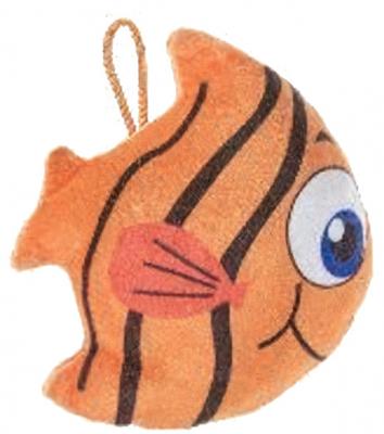 LG Imports knuffelvis junior 12 x 14 cm pluche oranje LG Imports knuffelvis junior 12 x 14 cm pluche oranje