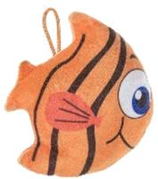 LG Imports knuffelvis junior 12 x 14 cm pluche oranje