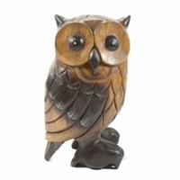Houten Beeld van Uil (30 cm)