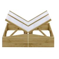 vidaXL Kweekkassen 2 st 100x50x35 cm geïmpregneerd grenenhout