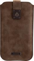 Commander Milano Universele Smartphone Case - XXL 5.2 - Nubuk Grijs