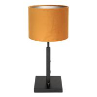 Steinhauer Schemerlamp Stanger zwart met goud velvet 8164ZW - thumbnail