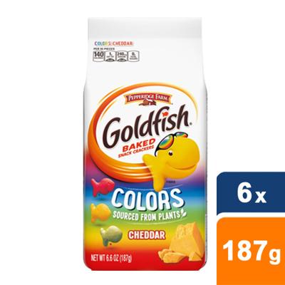 Pepperidge Farm - Goldfish Crackers Cheddar Colors - 6x 187g
