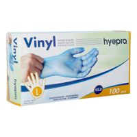 Pharmex Handschoenen Blauw Vinyl L Poedervrij 100 - thumbnail