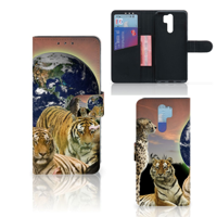 Xiaomi Redmi 9 Telefoonhoesje met Pasjes Roofdieren