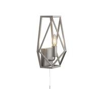 Searchlight Zilvergrijze wandlamp Chassis 7330SS - thumbnail