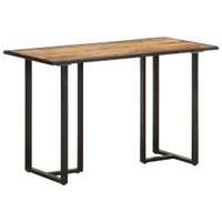 Eettafel 120 cm ruw mangohout - thumbnail