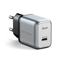 SATECHI 20W USB-C PD-oplader, klein en ergonomisch, perfect voor op reis, ondersteunt Power Delivery - voor MacBook Pro/Air, iPhone en algemene USB-compatibele apparaten (EU)