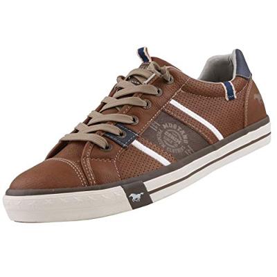 MUSTANG Slip-on sneakers voor heren, Braun 307 Cognac, 44 EU