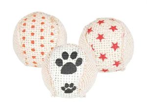 TRIXIE RATEL BALLEN JUTE 5X5X5 CM 3 ST