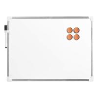 Whiteboard/memobord magnetisch - met marker en magneten - rose goud - 30 x 40 cm - thumbnail