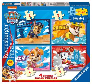 Ravensburger puzzel 2-4-6-8 stukjes paw patrol