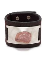 Parts of Four bracelet manchette Amulet serti de quartz rose - Marron - thumbnail