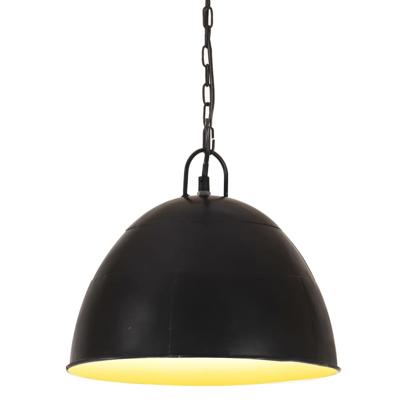vidaXL Hanglamp industrieel vintage rond 25 W E27 31 cm zwart vidaXL Hanglamp industrieel vintage rond 25 W E27 31 cm zwart