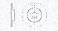 Remschijf MAGNETI MARELLI, Remschijftype: Geventileerd: , Diameter (mm)344,8mm, u.a. für Audi, Porsche