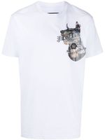 Philipp Plein t-shirt en coton à imprimé graphique - Blanc - thumbnail