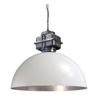 Masterlight Retro industrie hanglamp Industria 80 wit met zilver 2201-06-37-BL - thumbnail