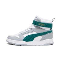 PUMA Rbd Game Jr, uniseks sneakers voor kinderen, Puma wit/grijs/goud (White Malachite Cool Mid Gray Gold), 36 EU