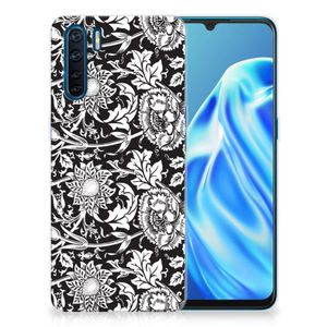 OPPO A91 TPU Case Black Flowers