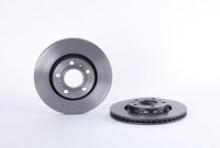 Remschijf COATED DISC LINE BREMBO, Remschijftype: Binnen geventileerd, u.a. für VW, Audi