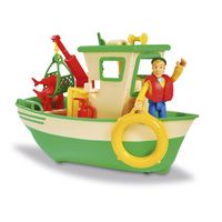 Simba Brandweerman Sam - Charlie's vissersboot met figuur speelgoedvoertuig