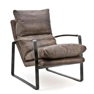 Eleonora Leren Fauteuil 'Lex' kleur donkerbruin leder
