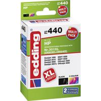 Edding Inktcartridge vervangt HP 301XL, CH563EE, CH564EE Compatibel Combipack Zwart, Cyaan, Magenta, Geel EDD-440 EDD-440 - thumbnail