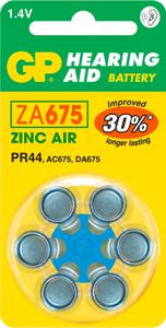 GP Knoopcel ZA675 1.4 V 6 stuk(s) 620 mAh Zink-lucht GPZA675 / PR44