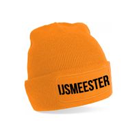 IJsmeester muts - unisex - one size - oranje - thumbnail