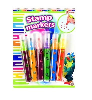 Toi Toys stempelstiften 6 delig 19 cm