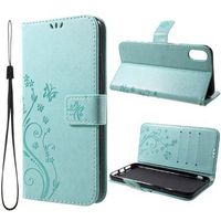 Butterfly Series iPhone XS Max Wallet Case - Cyaan