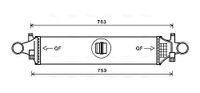 Intercooler, inlaatluchtkoeler MSA4658